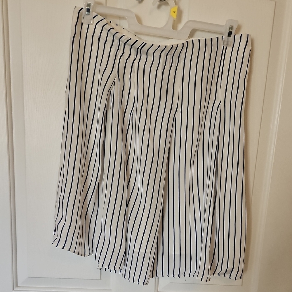Striped Navy and White Women's Pleated⁰ Skirt